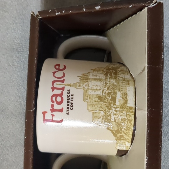 Starbucks Paris, France and Lisboa Demitasse   3 lot expresso Mugs 3oz. - Picture 4 of 11